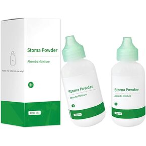 Stoma Powder, 2 Pack Ostomy Skin Care Powder, Protects Skin Keep Dry Ostomy Powder Stoma Powder, Ostomy Supplies