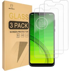 Mr.Shield [3-PACK] Designed For Motorola (Moto G7 Optimo Maxx) XT1955DL [Tempered Glass] Screen Protector with Lifetime Replacement