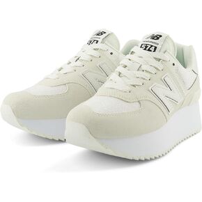 حذاء رياضي نسائي من New Balance 574+، منتصف القرن الوردي/الجرانيت الوردي، 9.5