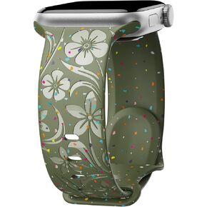 Engraved Band for Apple Watch Band 38mm 40mm 41mm 42mm 44mm 45mm 46mm 49mm Women, Recycled Plastic Band for iWatch Series SE Ultra 10 9 8 7 6 5 4 3 2