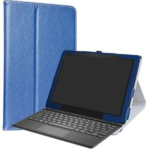 حافظة Dell Latitude 5285، غطاء حامل من جلد البولي يوريثان LiuShan لجهاز كمبيوتر محمول Dell Latitude 5285 مقاس 12.3 بوصة (12.3 بوصة HD IPS Touch) 2 في 1، أسود