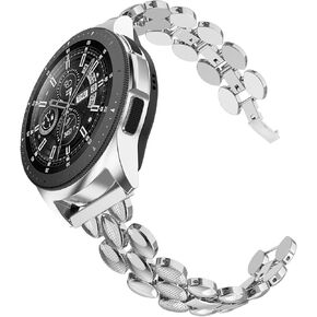 TOYOUTHS Compatible with Samsung Galaxy Watch 7/FE/6/5/4 40mm 44mm Bands, 20mm Metal Strap for Galaxy Watch 6 Classic 43mm 47mm/Watch 5 Pro 45mm/Watch 4 Classic/Watch 3 41mm/Active 2, Copper Gold