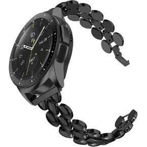 TOYOUTHS Compatible with Samsung Galaxy Watch 7/FE/6/5/4 40mm 44mm Bands, 20mm Metal Strap for Galaxy Watch 6 Classic 43mm 47mm/Watch 5 Pro 45mm/Watch 4 Classic/Watch 3 41mm/Active 2, Copper Gold