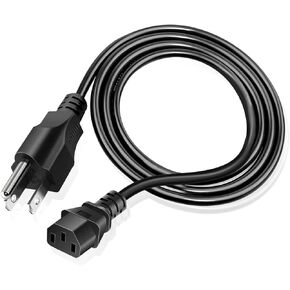 3 Prong Projector Power Cord for Epson, Optoma, Dell, Canon, BenQ, ViewSonic, NEC, LG, Hitachi, Sony, Eiki, ViewSonic, InFocus Projector, Vizio D/E/M Series TV, Monitor AC Power Cable Replacement