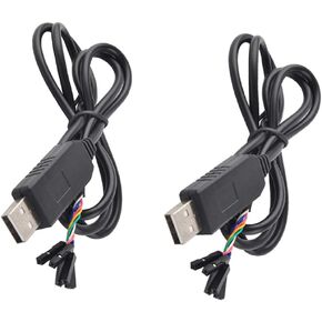 5V USB to TTL Serial Cable Adapter FT232 USB Cable TTL for Arduino ESP8266 (Pack of 2pcs)