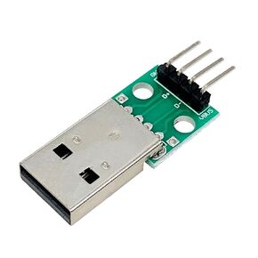 10pcs USB2.0 Male and Female to DIP Converter Board with 4 Pin 2.54mm Pitch Adapter for DIY USB Power Supply Breadboard Design（5male and 5female）