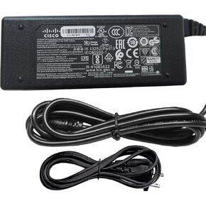 OEM أصلي MA-PWR-50WAC 54V 0.92A 50W AC / DC محول متوافق مع Cisco Meraki Z3 Z3-HW 600-53010 Z3C Z3C-HW Z3C-HW-WW Cloud Managed Teleworker Gateway Wireless Router Power Supply Cord Charger PSU