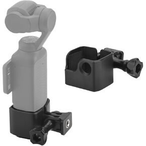 PULUZ Expansion Adapter for DJI OSMO Pocket 3 Adapter Frame Expansion Bracket with 1/4 inch Hole for Selfie Stick/Tripods/Headbands/Chest Straps/Car Suction Cups etc Action Camera Accessories