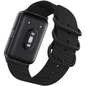 Compatible for Samsung Galaxy Fit 3 Band, Soft Adjustable Nylon Sport Galaxy Fit3 Smartwatch Strap Wristband for Women Men