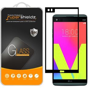 Supershieldz (2 Pack) Designed for LG V20 Tempered Glass Screen Protector, (Full Screen Coverage) Anti Scratch, Bubble Free (Black)