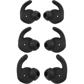 Create idea 3 Pairs Replacement Earbuds Ear Tips Silicone in Ear Earphones Noise Isolation Ear Tips Compatible with Huawei AM61 xSport Earphones Black S M L