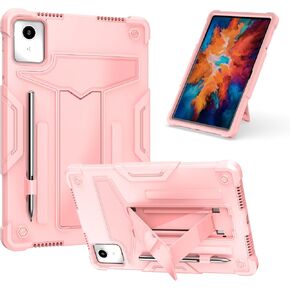Case for Lenovo Tab M11 11 inch Tablet (TB-330FU / TB-331FC) 2024 Released - Hybrid Protective Case Cover with Kickstand (Pink/Pink)
