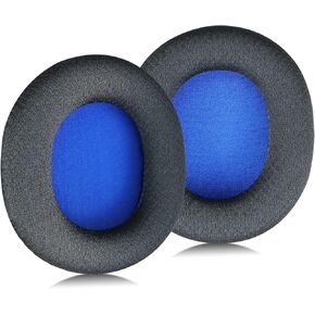 MOLGRIA Arctis 3/5/7 Mesh Ear Pads Cushion, Replacement Fabric earpads Blue Lining for Steel Series Arctis 3 Arctis 5 Arctis 7/7P Arctis 9 Arctis 1 Arctis Pro Prime Wireless Headsets