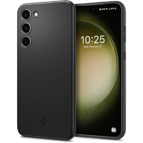 Spigen Thin Fit Designed for Galaxy S23 Case (2023) [Military-Grade Protection] - Black