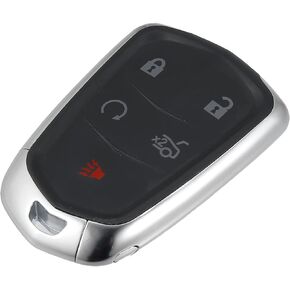 X AUTOHAUX 5 Button Car Keyless Entry Remote Control Replacement Key Fob Proximity Smart Fob HYQ2AB for Cadillac XTS CTS ATS 315MHz