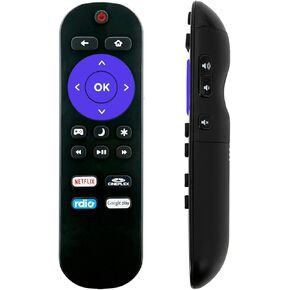 Replacement for Insignia ROKU TV Remote w/Volume Control & TV Power Button for All Insignia Roku TV NO Pairing NOT for Roku Player (Box) NOT for Roku Stick