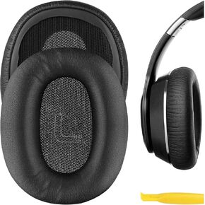 Geekria QuickFit Replacement Ear Pads for Edifier W820BT, W828NB Headphones Ear Cushions, Headset Earpads, Ear Cups Cover Repair Parts (Black)