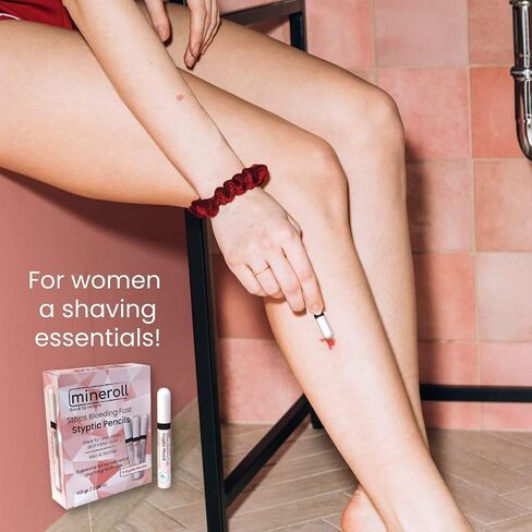 Styptic Pencils Shave Accessories (12 Pencils) Stops Bleeding Fast for Shaving Nicks, Razor Cuts for Men & Women - Sanitary and Great for Barbers or Personal in Saudi Arabia
