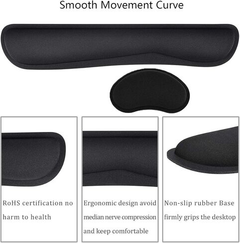 وسادة حماية وسادة اليد من إسفنج الذاكرة قطعتان، وسادة دعم مسند المعصم للوحة المفاتيح in Kuwait
