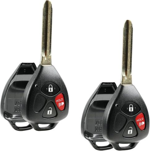 غطاء Key Fob يناسب 2006-2014 Scion Toyota Pontiac عن بعد للدخول بدون مفتاح ووسادة (HYQ12BBY، MOZB41TG، GQ4-29T)، مجموعة من 2 in Saudi Arabia