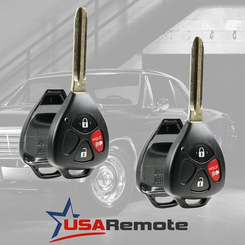 غطاء Key Fob يناسب 2006-2014 Scion Toyota Pontiac عن بعد للدخول بدون مفتاح ووسادة (HYQ12BBY، MOZB41TG، GQ4-29T)، مجموعة من 2 in Saudi Arabia