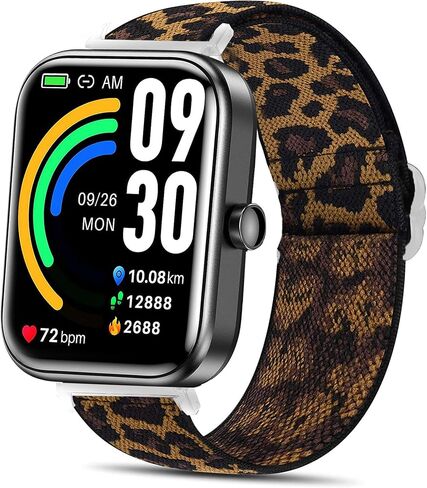 Compatible for TOZO S6 Smart Watch Band, Stretch Elastics Nylon Adjustable Replacement Strap Accessories Compatible for TOZO S3, S5, S6 Smart Watch in Saudi Arabia