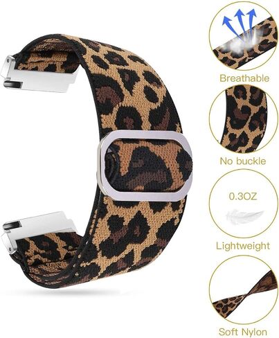 Compatible for TOZO S6 Smart Watch Band, Stretch Elastics Nylon Adjustable Replacement Strap Accessories Compatible for TOZO S3, S5, S6 Smart Watch in Saudi Arabia