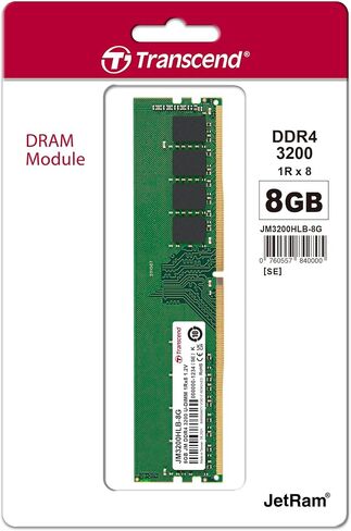 Transcend 32GB KIT JM DDR4 3200Mhz U-DIMM 1Rx8 2Gx8 CL22 1.2V (JM3200HLE-32GK) in Saudi Arabia