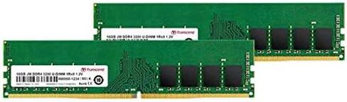 Transcend 32GB KIT JM DDR4 3200Mhz U-DIMM 1Rx8 2Gx8 CL22 1.2V (JM3200HLE-32GK) in Saudi Arabia