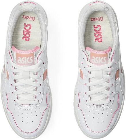 ASICS Women's JAPAN S PF Sportstyle Sneaker, 7, WHITE/ORANGE LILY in Saudi Arabia