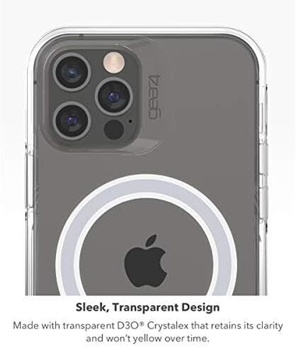 Gear4 ZAGG Crystal Palace Snap Case - Crystal Clear Impact Protection with MagSafe Compatibility for Apple iPhone 13 Pro - Clear,702008200 in Saudi Arabia