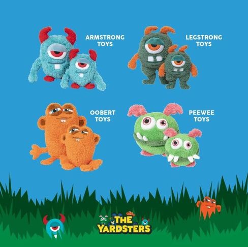 لعبة Fuzzyard Yardsters Plush Monster Dog للجراء وجميع السلالات (كبيرة، ارمسترونج) in Kuwait