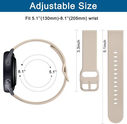 Vancle Straps Compatible with AGPTEK LW11 Bands - Soft Silicone Replacement Watch Bands for AGPTEK Smartwatch in Saudi Arabia