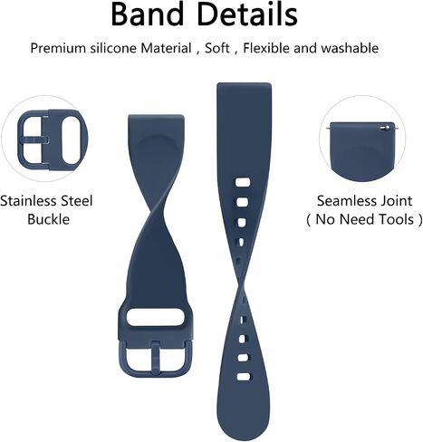 Vancle Straps Compatible with AGPTEK LW11 Bands - Soft Silicone Replacement Watch Bands for AGPTEK Smartwatch in Saudi Arabia