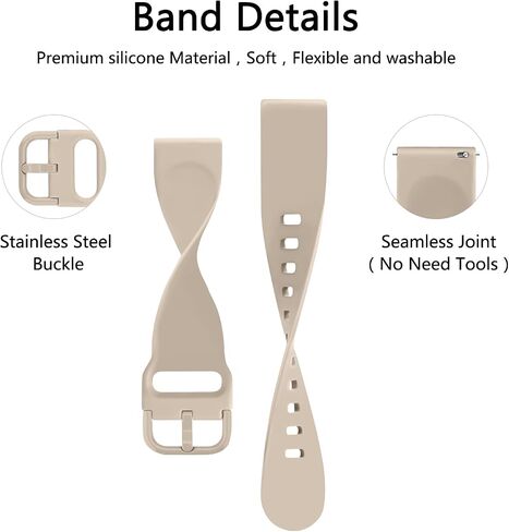 Vancle Straps Compatible with AGPTEK LW11 Bands - Soft Silicone Replacement Watch Bands for AGPTEK Smartwatch in Saudi Arabia