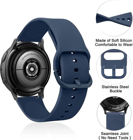 Vancle Straps Compatible with AGPTEK LW11 Bands - Soft Silicone Replacement Watch Bands for AGPTEK Smartwatch in Saudi Arabia
