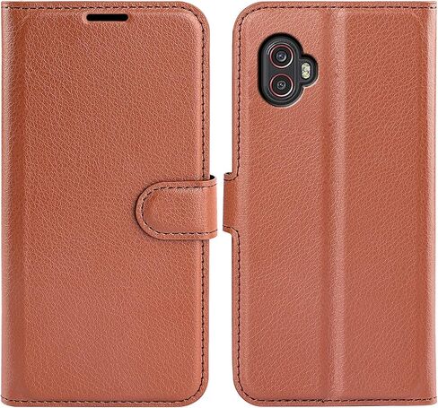 Flip Case for XCover 6 Pro Samsung Galaxy XCover6 Pro G736 2022 Wallet PU Leather Magnetic Protective Cellphone Case Folio Book Cover with Stand (Brown) in Saudi Arabia