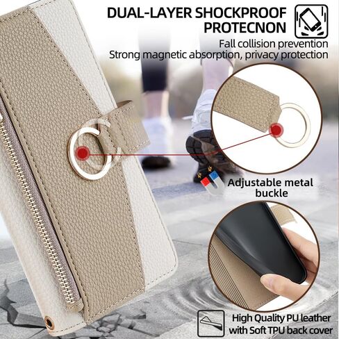 حافظة هاتف Asuwish لهاتف Samsung Galaxy S24 5G مع واقي شاشة من الزجاج المقسى ومرآة وغطاء قلاب وحلقة لبطاقة الائتمان وحزام كروس وحامل خلية S 24 24S G5 للنساء والفتيات باللون الأخضر in Saudi Arabia