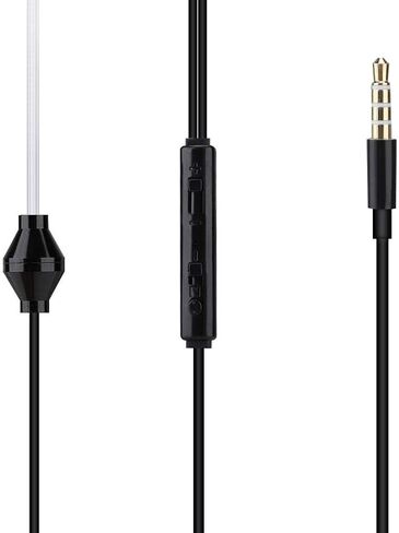 Ciglow in-Ear Headphones, 3.5mm Anti-Radiation Air Acoustic Tube Earpiece Earphone with Microphone for Mobile Phone, Tablet, MP3, MP4, etc.(Black) in Saudi Arabia