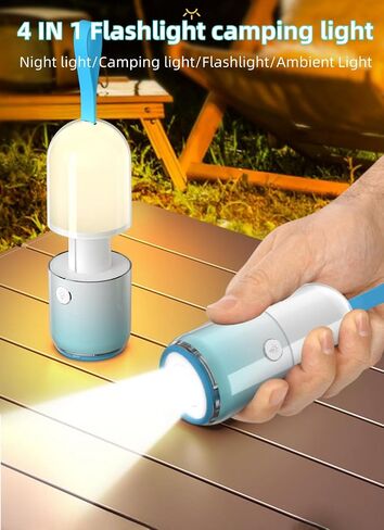 مصابيح يدوية LED - مصابيح التخييم الصغيرة القابلة لإعادة الشحن مع 5 أوضاع، قوية ومشرقة للاستخدام في الهواء الطلق وانقطاع التيار الكهربائي، والمشي لمسافات طويلة، والإعصار، والطوارئ، والمنزل in Kuwait
