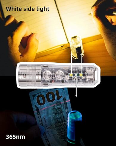 مصباح يدوي RovyVon A28 Gen 2 1000 Lumens EDC، 6500K LED أبيض بارد، قابل لإعادة الشحن عبر USB-C، زر مزدوج لوضع التشغيل/القفل اللحظي، مشبك مغناطيسي، هدية للطوارئ في الهواء الطلق (365 نانومتر/أبيض) in Kuwait