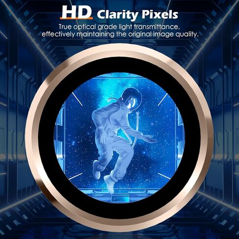 imluckies Camera Lens Protector for iPhone 16 Pro/iPhone 16 Pro Max, AR AF Tempered Glass, HD Clear, Anti-Scratch, Strong Adhesion, Full Cover, Transparent Matte, 2024 Gold in Saudi Arabia