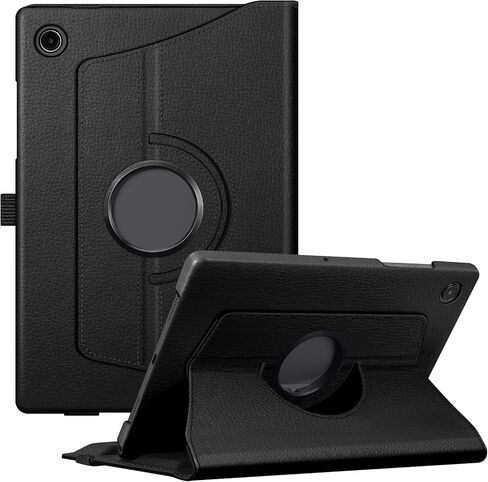Fintie Rotating Case for Samsung Galaxy Tab A8 10.5 Inch 2022 Model (SM-X200/X205/X207), 360 Degree Swiveling Stand Protective Cover with Auto Sleep/Wake, Black in Saudi Arabia