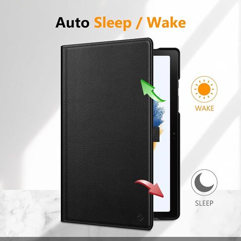 Fintie Rotating Case for Samsung Galaxy Tab A8 10.5 Inch 2022 Model (SM-X200/X205/X207), 360 Degree Swiveling Stand Protective Cover with Auto Sleep/Wake, Black in Saudi Arabia