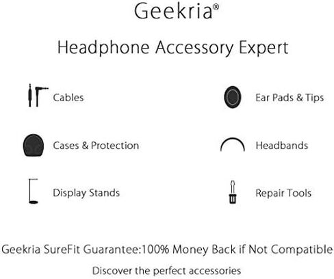 غطاء عصابة رأس من القماش المنسوج Geekria متوافق مع Sony WH-1000XM5، WH-1000XM4، WH-1000XM3، Beats Studio 3، Studio 2.0، واقي وسادة الرأس، جزء إصلاح بديل، غطاء للعرق in Saudi Arabia