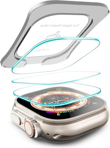 Power Theory Case for Apple Watch 45mm Hard Bumper with Integrated Premium Shatter Resistent Screen Protector, [Full Body Protection], Easy Snap On Install, Anti-Scratch, [Shock Resistent], Series 8/7 in Kuwait