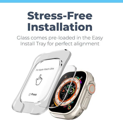Power Theory Case for Apple Watch 45mm Hard Bumper with Integrated Premium Shatter Resistent Screen Protector, [Full Body Protection], Easy Snap On Install, Anti-Scratch, [Shock Resistent], Series 8/7 in Kuwait