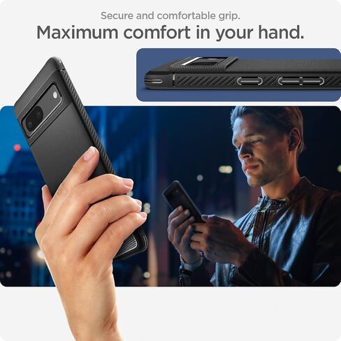 Spigen Rugged Armor Case Compatible with Google Pixel 7 - Matte Black in Saudi Arabia