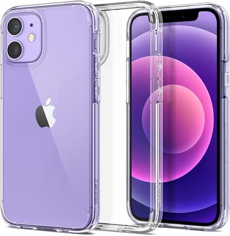 Spigen Ultra Hybrid Designed for Apple iPhone 12 Mini Case (2020). - Crystal Clear in Saudi Arabia