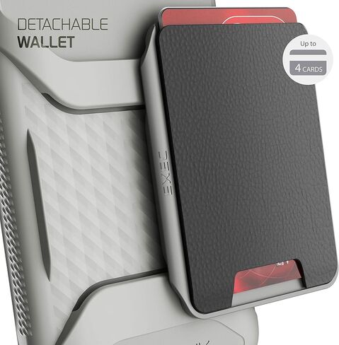 جراب محفظة Ghostek EXEC iPhone 11، حامل بطاقة الائتمان يعمل مع حامل مغناطيسي للسيارة، يمكن فصله بسهولة للشحن اللاسلكي، غطاء هاتف متوافق مصمم لعام 2019 Apple iPhone 11 (6.1 بوصة) (أسود) in Kuwait